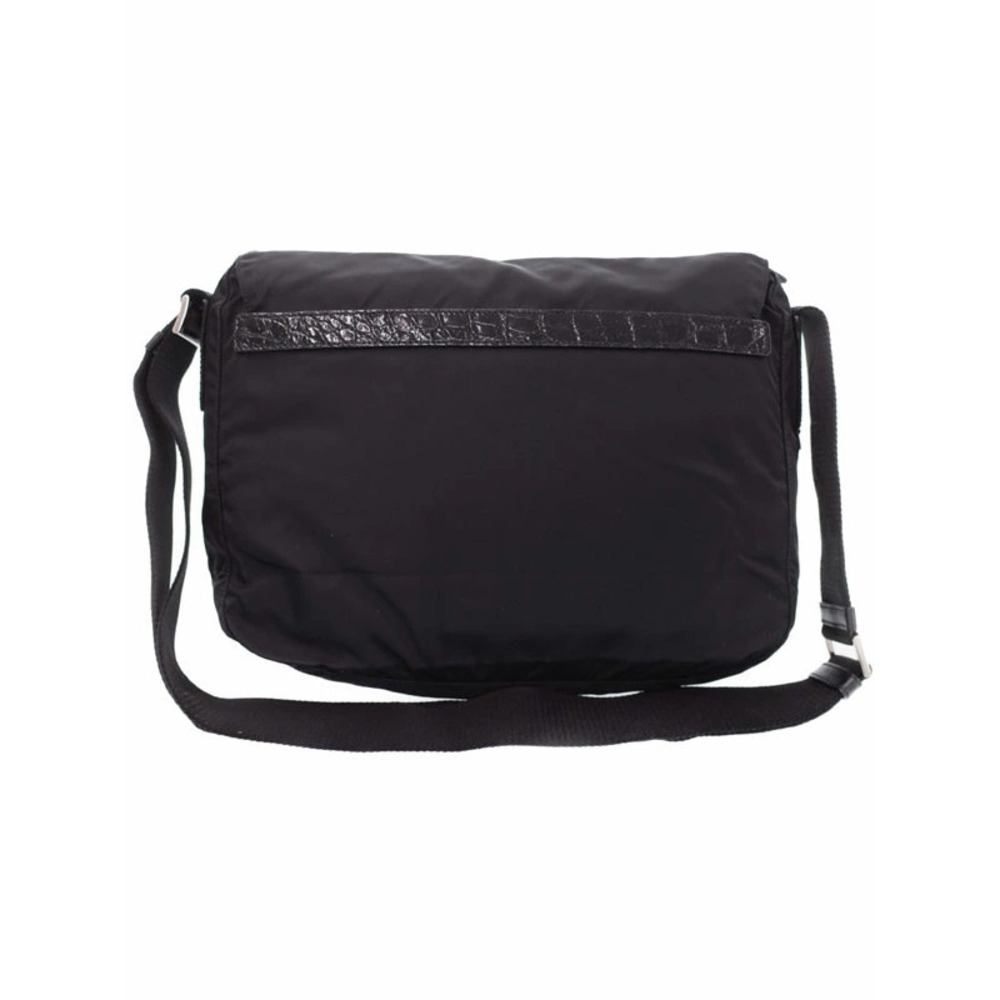 Prada Tessuto messenger bag black Saffiano leather - Picture 2 of 9